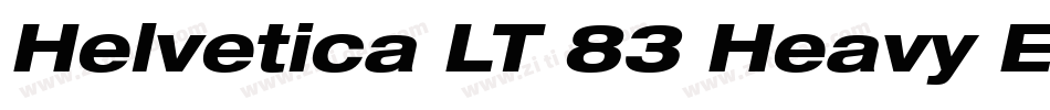 Helvetica LT 83 Heavy Extended字体转换